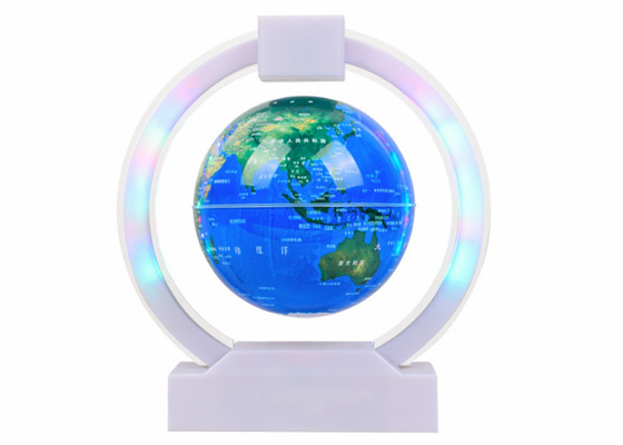 Globo di galleggiamento elettronico bianco di levitazione magnetica che levita l'esposizione del globo