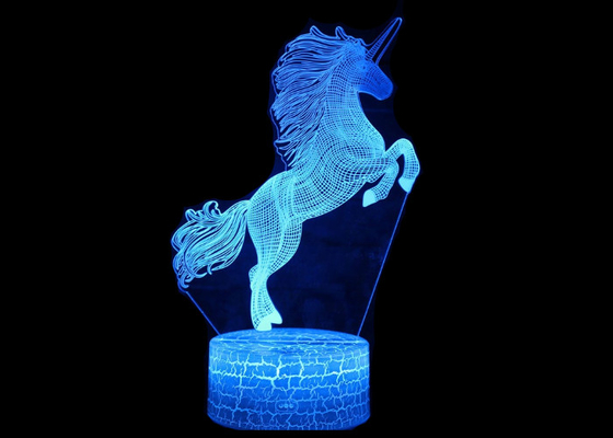 Lampada acrilica unica di illusione ottica 3D LED di pensiero creativo della luce notturna di 3D LED