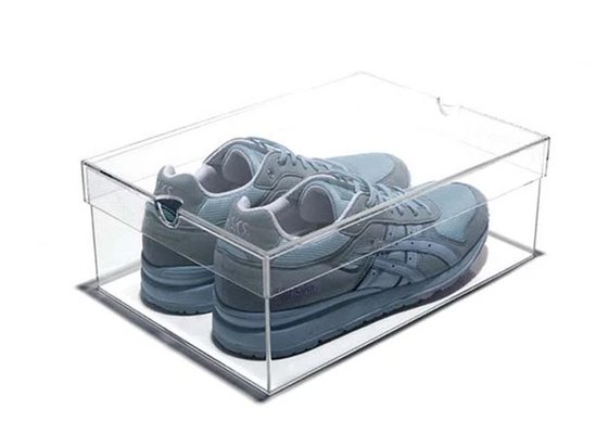 Contenitori di plastica dell'esposizione della vetrina della radura acrilica del contenitore per esposizione per la scarpa