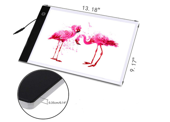 LED ultra sottile che rintraccia il materiale dell'acrilico del bordo del tracciato della pittura della scatola leggera A4 LED