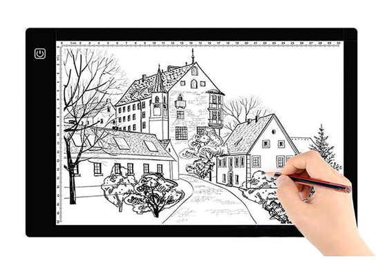 Arte grafica leggera di potere di USB del tavolo da disegno del portatile A4 LED che rintraccia scatola leggera