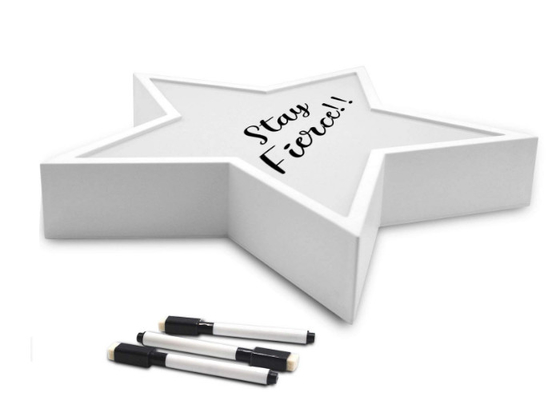 La scatola leggera LED della lettera acrilica della scatola leggera della decorazione a forma di stella asciuga il Erase Lightbox