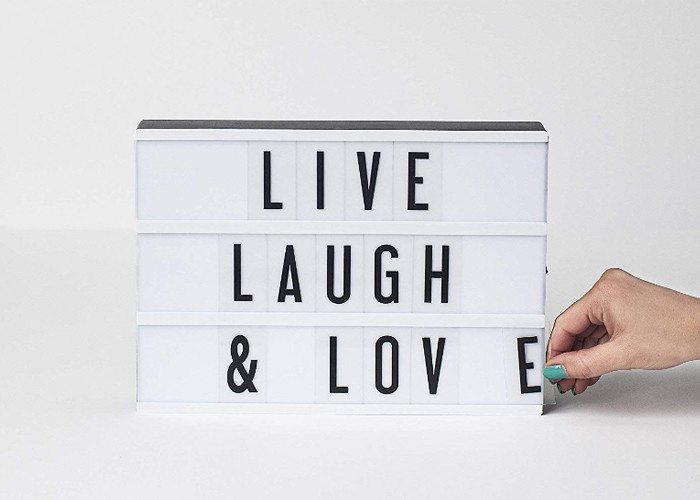 La scatola leggera personale DIY LED del cinema accende la finestra di messaggio per la decorazione domestica